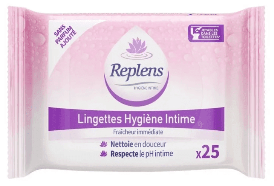 REPLENS LINGETTE HYGIENE INTIME 25 — Pharmacie Lyon Grand Trou