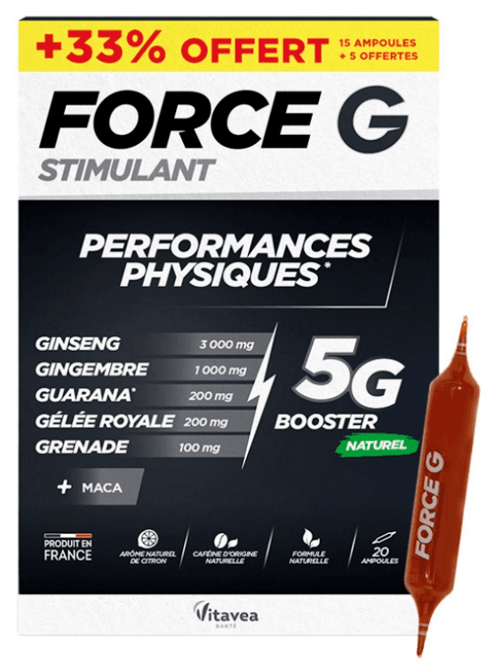 FORCE G STIMULANT NATUREL AMP10 X2 — Pharmacie Centrale Elsie