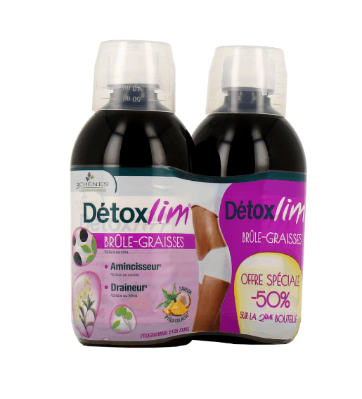 3 CHENES DETOXLIM BRUL GRA 2X500ML