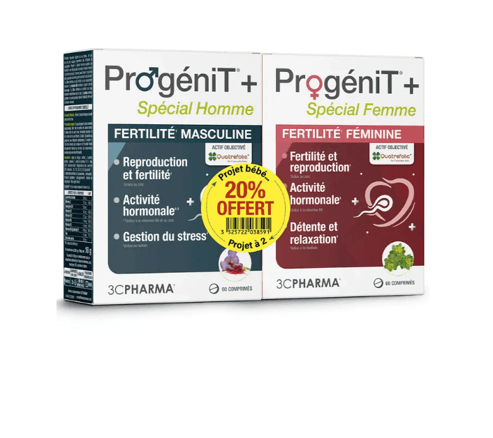 3C PHARMA PROGENIT+ DUO H/F 2X60 — Pharmacie Européenne 24/24 de la place de clichy