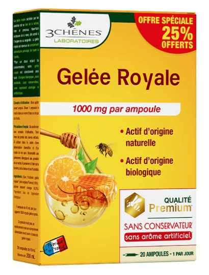 3chenes Gelee Royale 1000 Ampoule 10ml 20