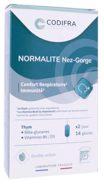 Codifra Normalite Nez Gorge Gelule 14 — Pharmacie Lafayette de Roubaix