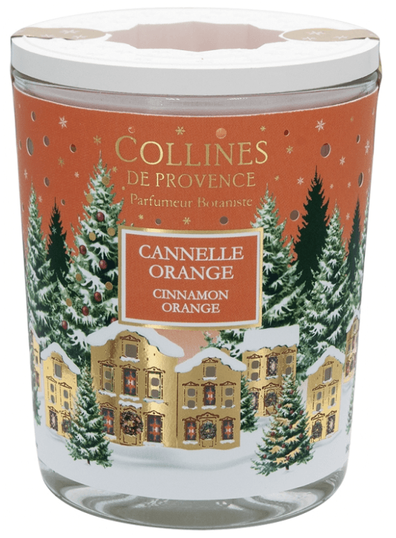 Collines De Provence Bougie Parfumee De Noel Cannelle Orange 180g
