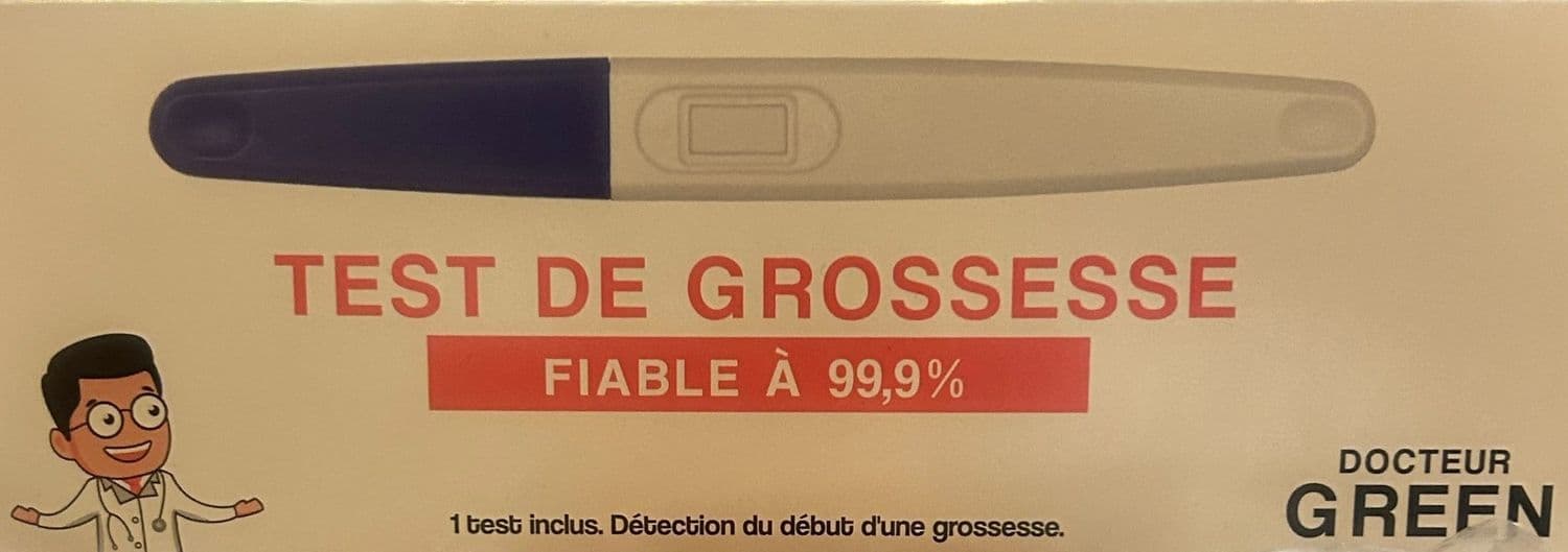 DR GREEN TEST GROSSESSE — Pharmacie porte de la villette