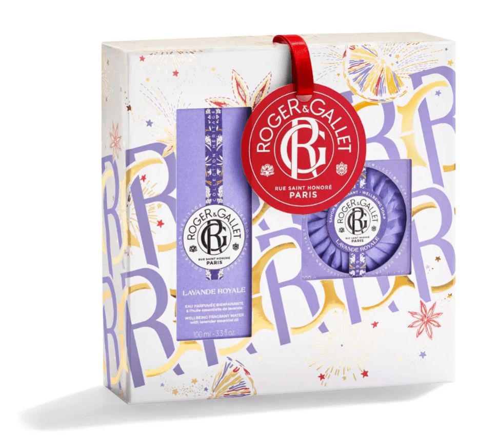 Roger Gallet Coffret Noel Lavande Royale Eau Parfumee Bienfaisante 100ml + Savon 100g Offert