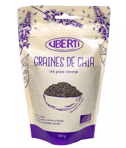 UBERTI'S GRAINE CHIA BIO 300G — Pharmacie De L'Avenir Drancy