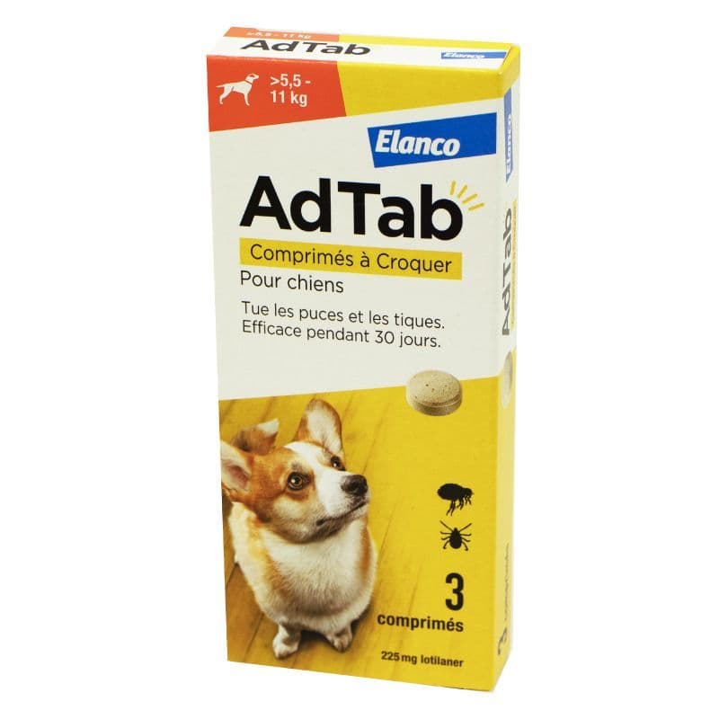 ADTAB 225MG CHIEN CPR 3 — Pharmacie Val de l'Aurence Limoge
