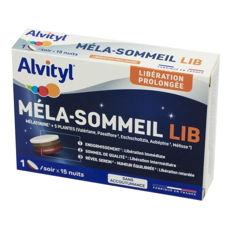 Alvityl Mela Sommeil Lib Comprime Tricouche 15 — Pharmacie De Mailloles