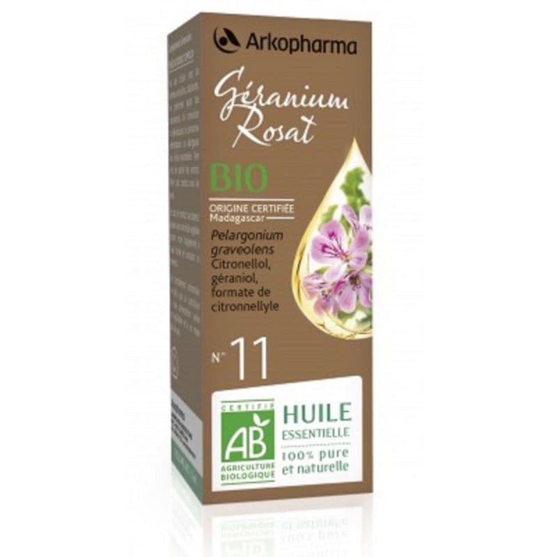 ARKOESS GERANIUM BIO N°11 HE 5ML — Pharmacie Européenne 24/24 de la place de clichy
