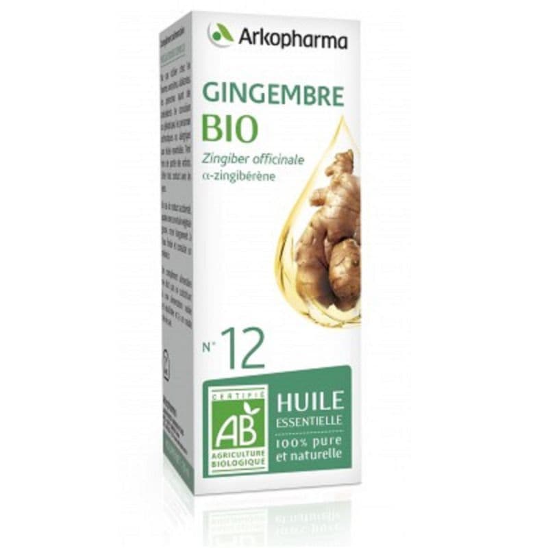 ARKOESS GINGEMBRE BIO N°12 HE 5ML — Pharmacie Européenne 24/24 de la place de clichy