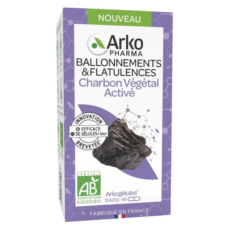 ARKOG CHARBON VEGETAL BIO GELUL 40 — Pharmacie des Clos