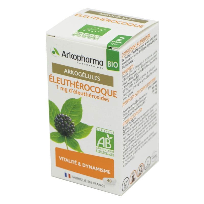 ARKOG ELEUTHEROCOQUE BIO GELUL 40 — Grande Pharmacie Bastille Faubourg - Apothical - Nexum