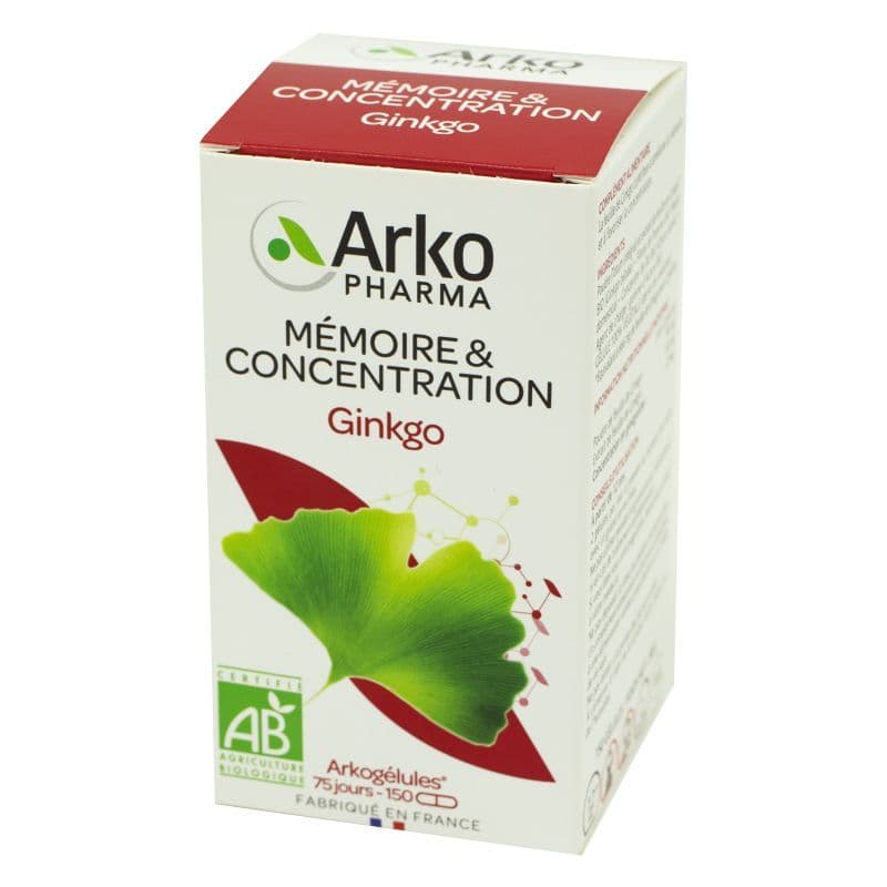 ARKOG GINKGO BIO GELUL 150 — Pharmacie Riviera