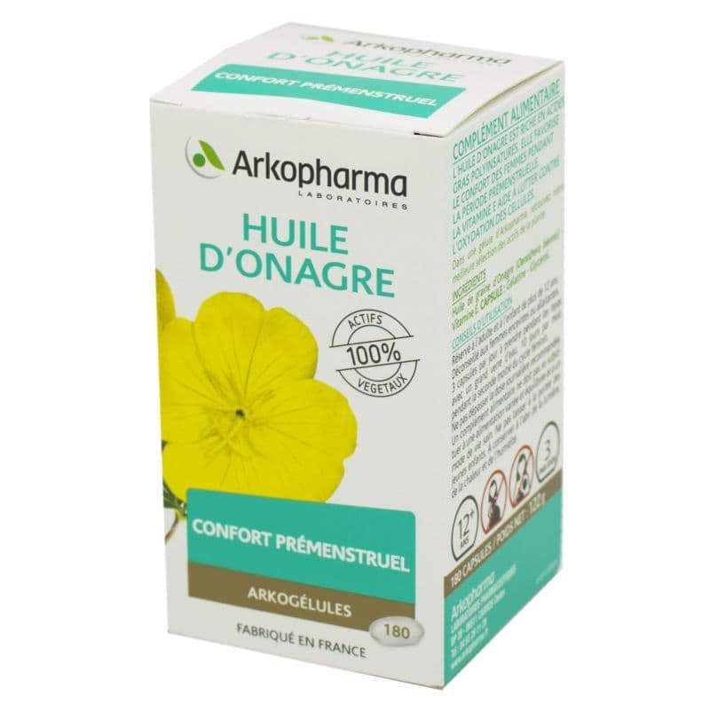 ARKOG HUILE D ONAGRE CAPS 180 — Pharmacie Riviera