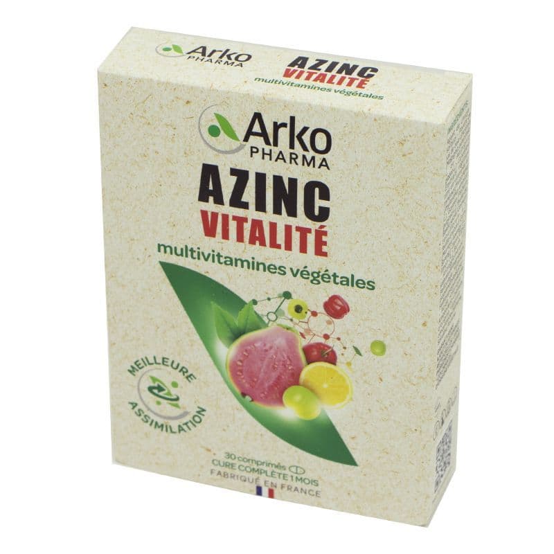AZINC MULTI VEGETAL VITALITE CPR30 — Pharmacie Du Vieil Abreuvoir