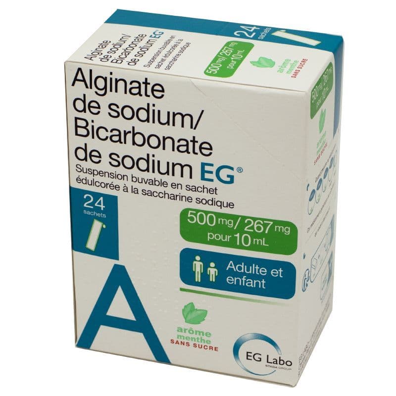 ALGINATE/BICARB SOD EG SACH 24 — Pharmacie Neyret