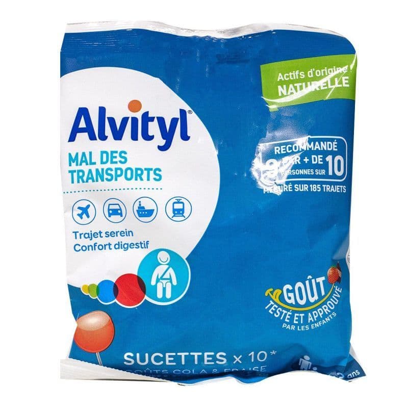 ALVITYL MAL TRANSPORT SUCETTE X10 — Pharmacie de l'Ours