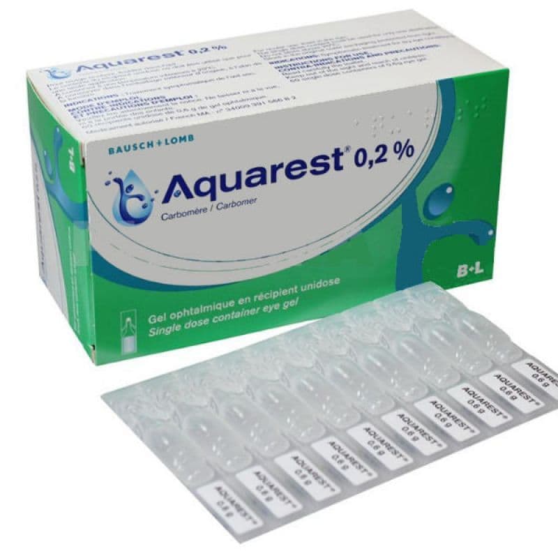 AQUAREST 0,2% GEL OPHT UNIDOSE 60 — Pharmacie Ropars - Brest