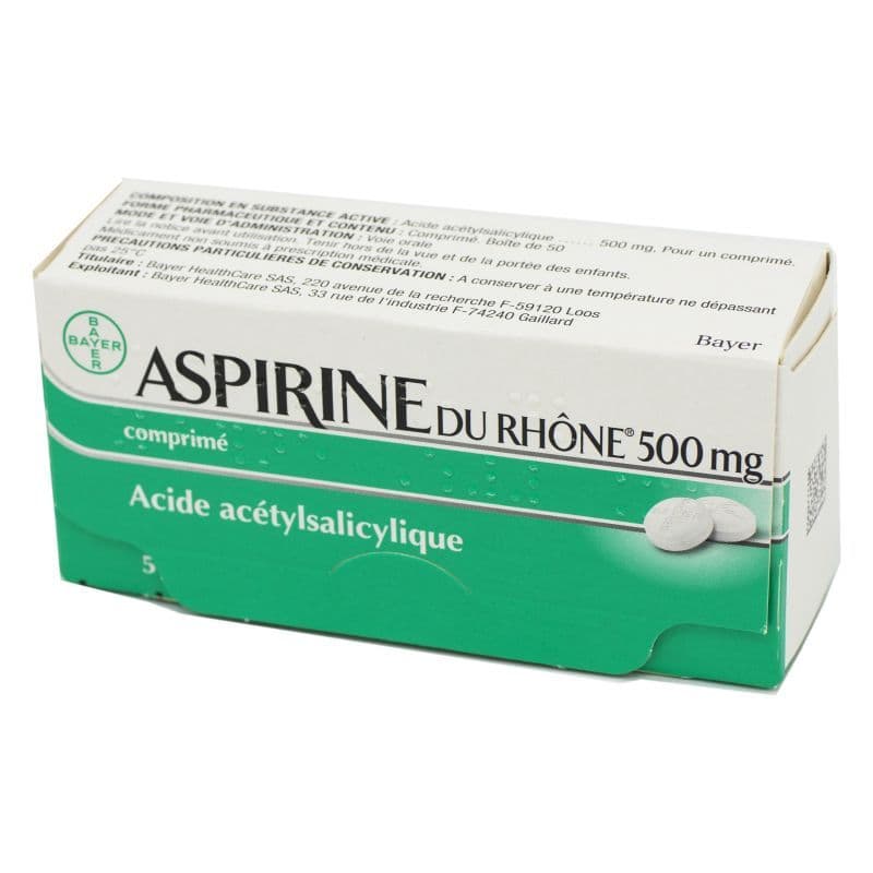 ASPIRINE 500MG RHONE CPR 50 — Pharmacie du Parc - Neuilly-sur-Seine
