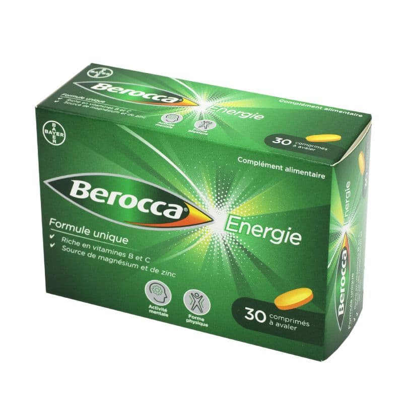 BEROCCA ENERGIE CPR PELLICULE 30 — Pharmacie Pharmavance Gambetta