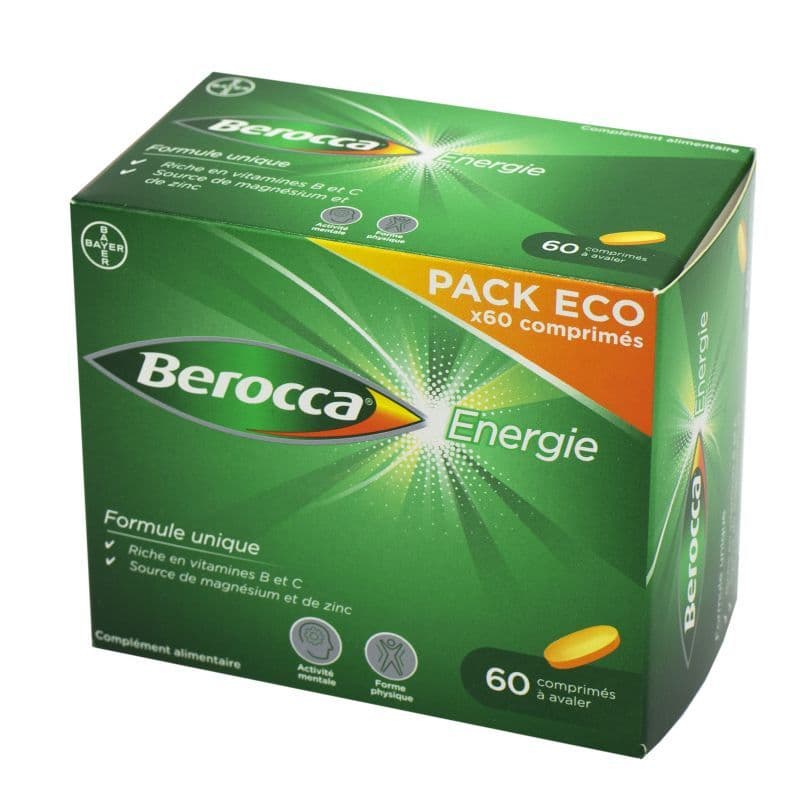 BEROCCA ENERGIE CPR PELLICULE 60 — Pharmacie Pharmavance Gambetta
