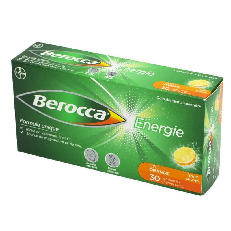 BEROCCA ENERGIE ORANGE CPR EFF 30 — Pharmacie Pharmavance Gambetta