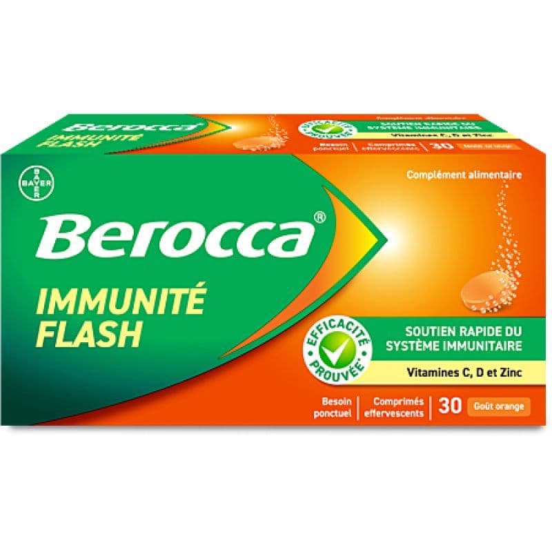 BEROCCA IMMUNITE FLASH CPR EFF 30 — Neopharm Pharmacie de la Plaine
