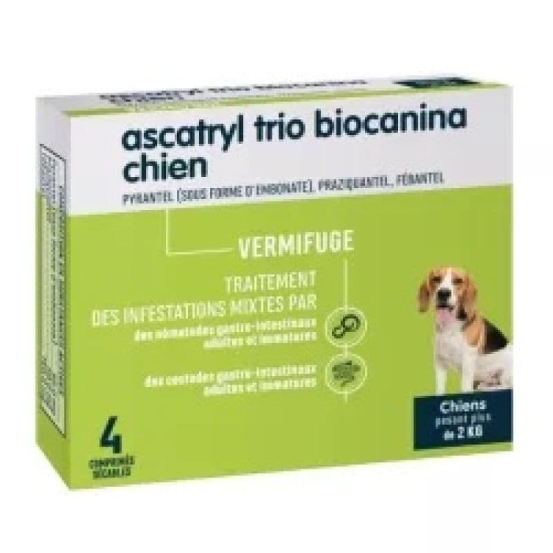 BIOCANINA ASCATRYL TRIO CHIEN CPR4 — Pharmacie de Saint-Ouen - Saint-Ouen-de-Thouberville