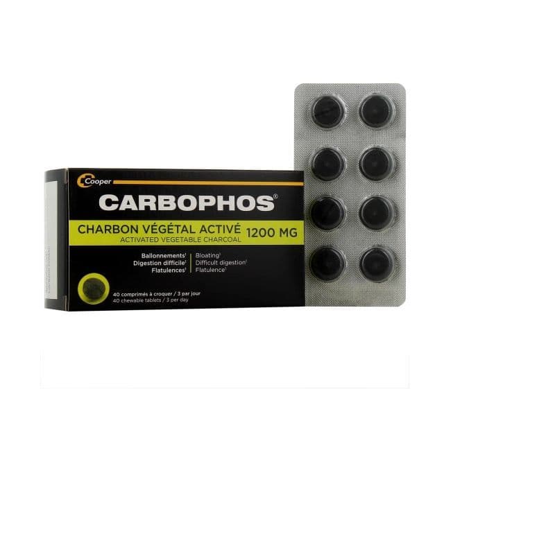 CARBOPHOS CHARBON VEG CPR 40 — Pharmacie du Boulevard - Chalon-sur-Saône