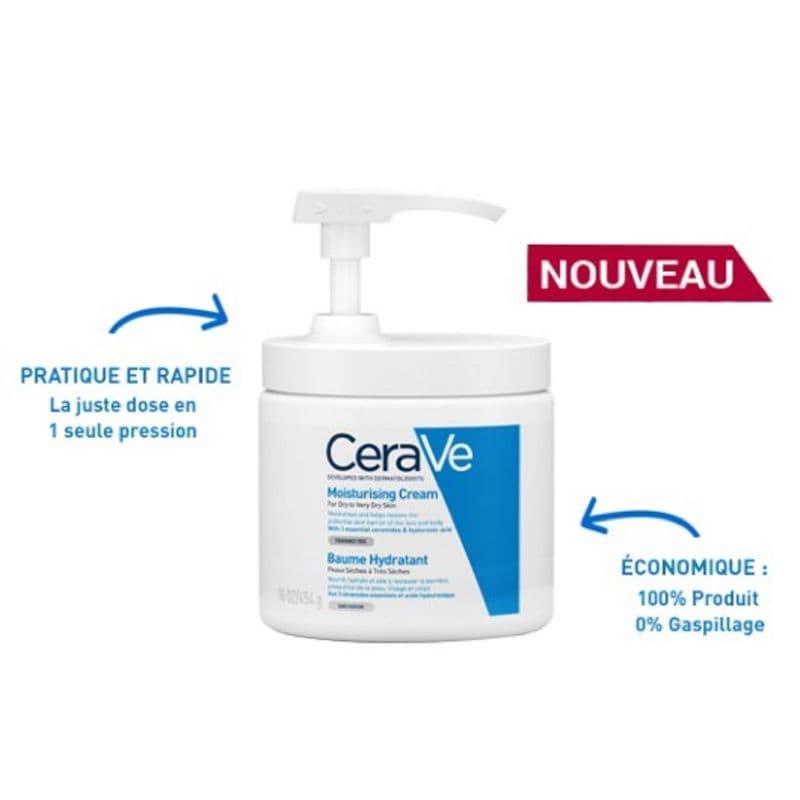 CERAVE BAUME HYDRA POT POMPE 454G — Pharmacie de l’Arc