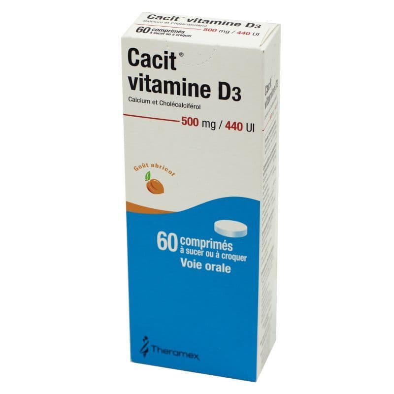 CACIT VIT D3 500MG/440UI CPR 60 — Pharmacie de la Gare - Rouen