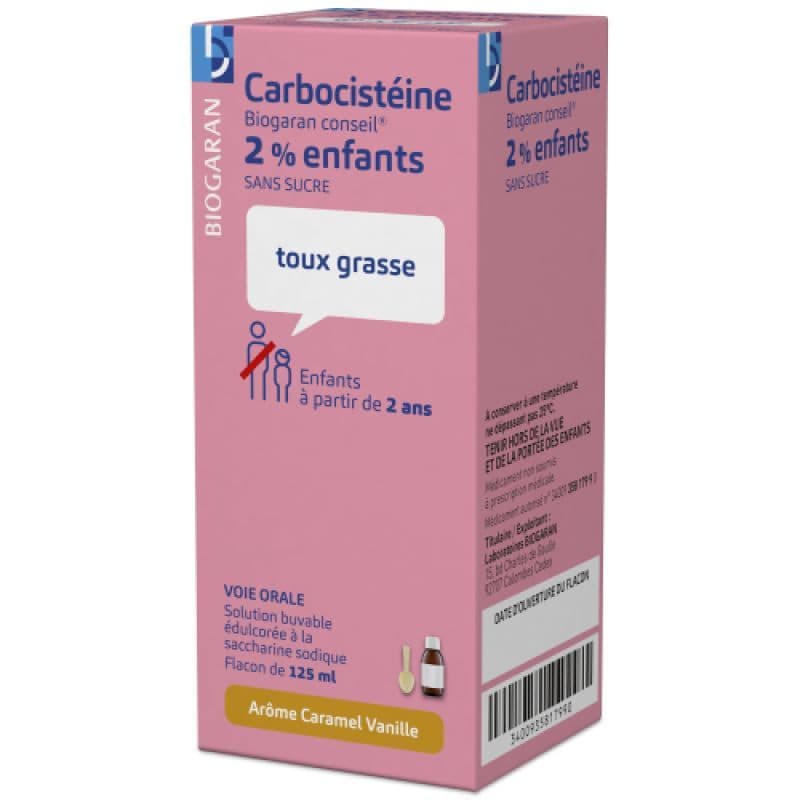 CARBOCISTEINE 2% BIOG SOL S/S125ML — Pharmacie Les Marais - Saint-Gratien