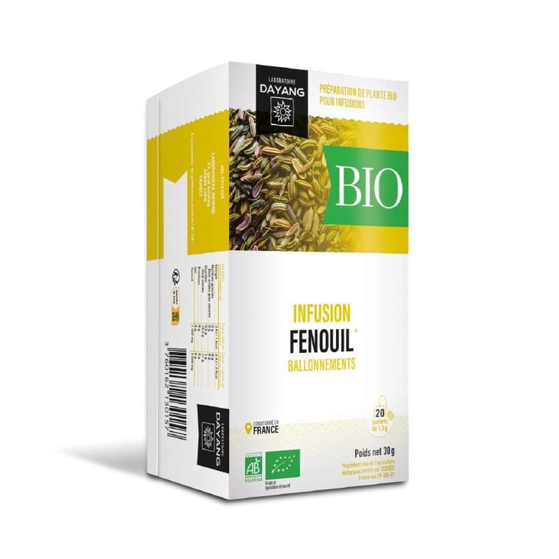 Dayang infusion bio fenouil sachet, 20 x 1,5 g — Pharmacie des Fleurs 7/7