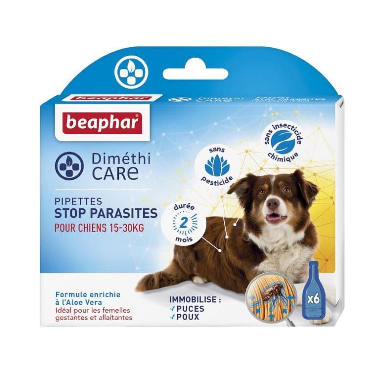 Beaphar Dimethicare Pipette Stop Parasite Chien 3ml 6 — Grande Pharmacie Lazare Carnot 7j/7