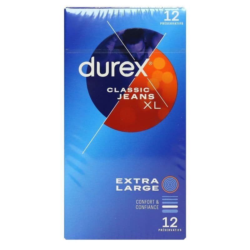 PRESERV DUREX CLASSIC JEANS XL X12 — Pharmacie Fellous