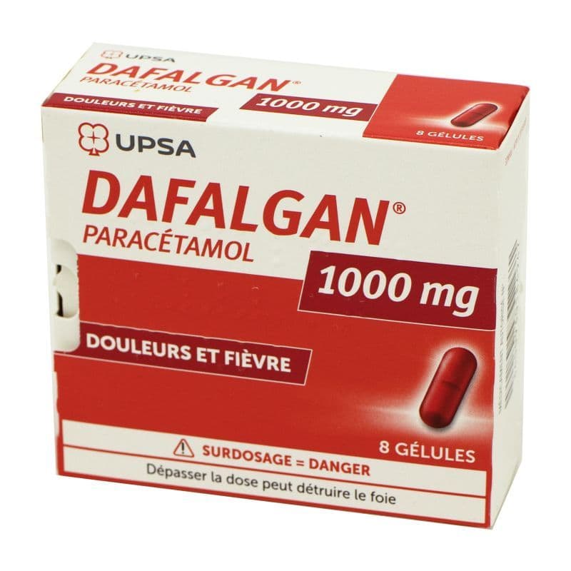 DAFALGAN 1 000MG GELULE 8 — Pharmacie Tocaven - Bordeaux