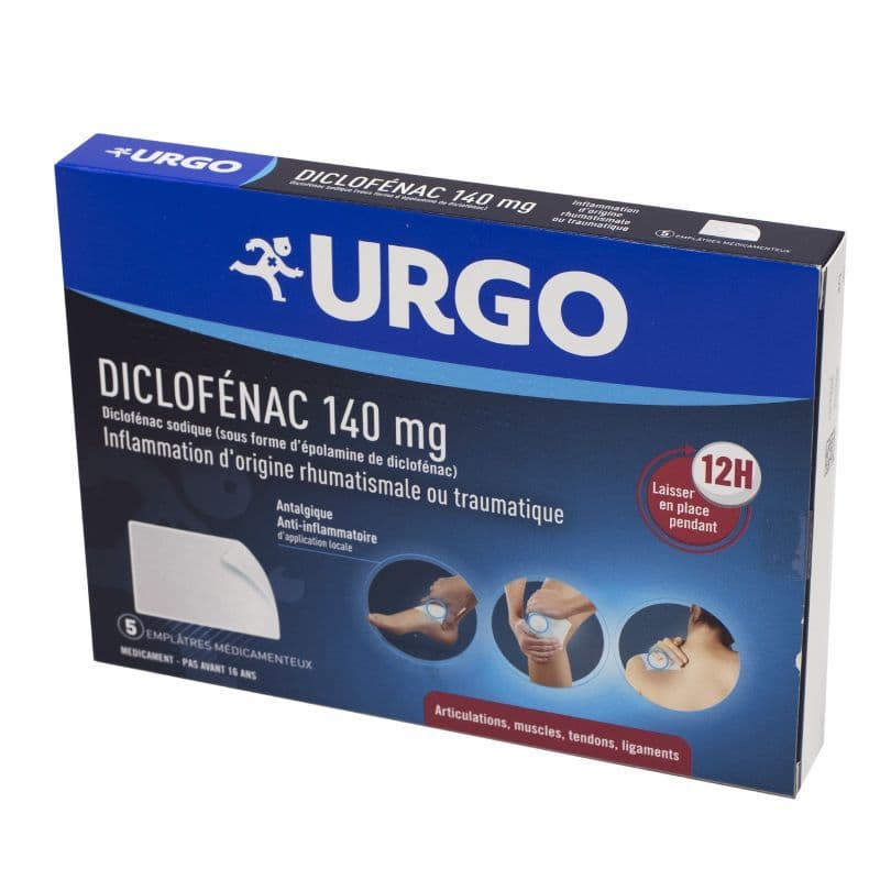 DICLOFENAC 140MG URGO EMPLATRE 5 — Pharmacie Roquette Arles by Nexum