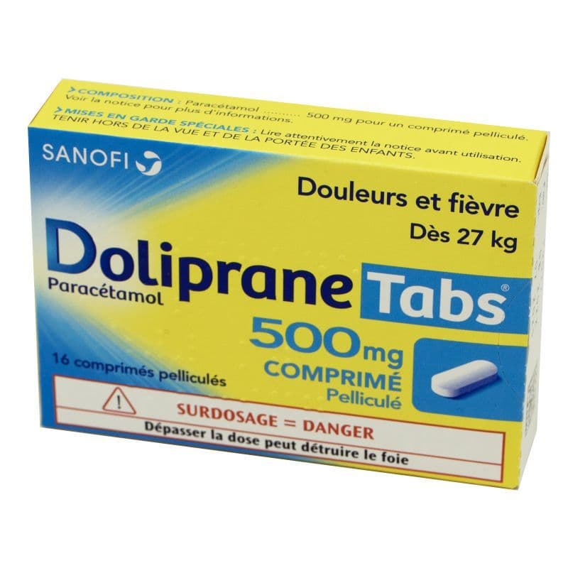 DOLIPRANETABS 500MG CPR 16 — Pharmacie Ammar
