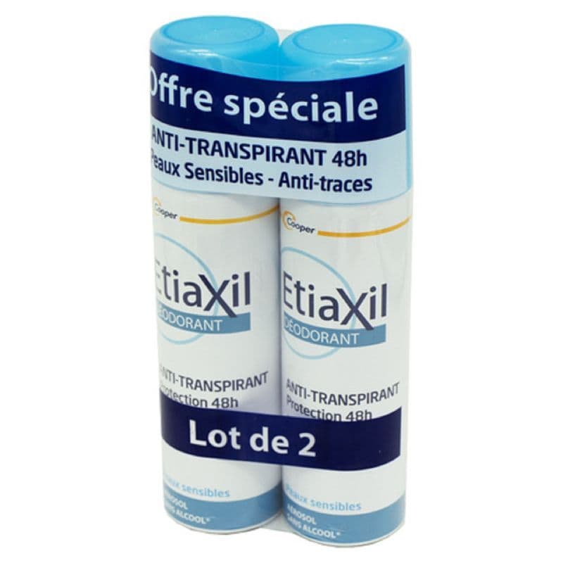 ETIAXIL DEO 48H AEROSOL 150ML X2 — Grande Pharmacie Bastille Faubourg - Apothical - Nexum