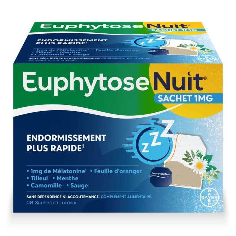 EUPHYTOSE NUIT SACHET 20 — Pharmacie des Vergnes Clermont-Ferrand