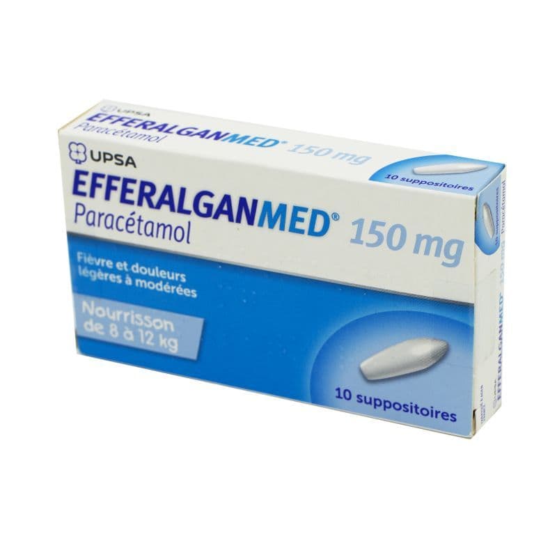EFFERALGANMED 150MG SUP 10 — Pharmacie Métro Champigny