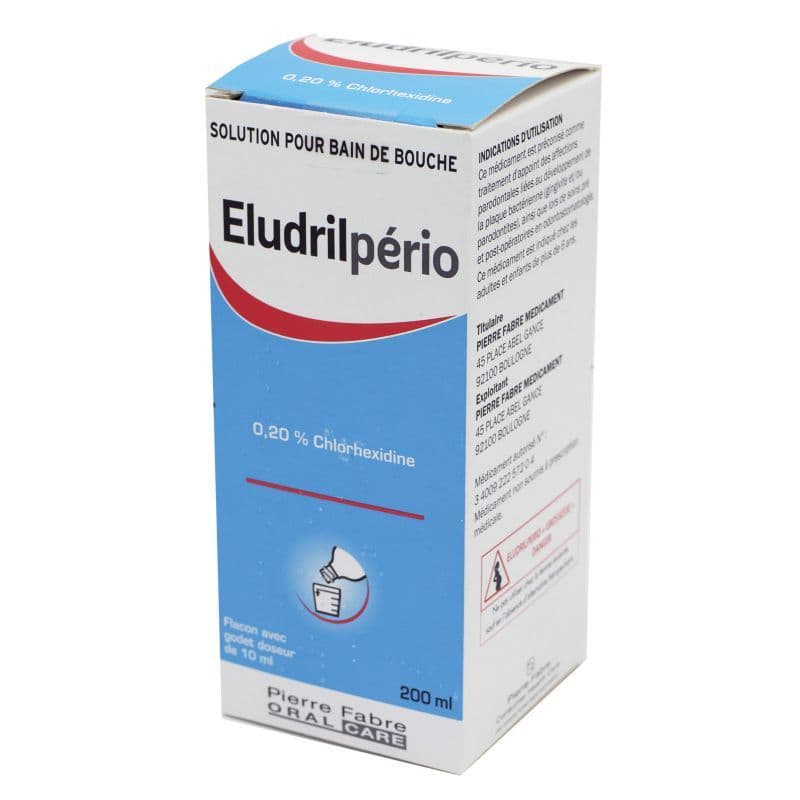 ELUDRILPERIO 0,2% BAIN BOUCH 200ML — Pharmacie Plaine Haute - Crosne