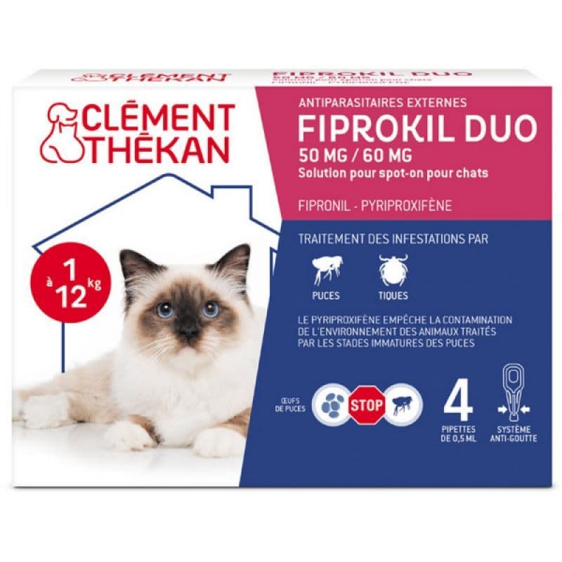 CLEM/THEK FIPROKIL DUO CHAT 4 — Pharmacie de Paris - Porte de Champerret