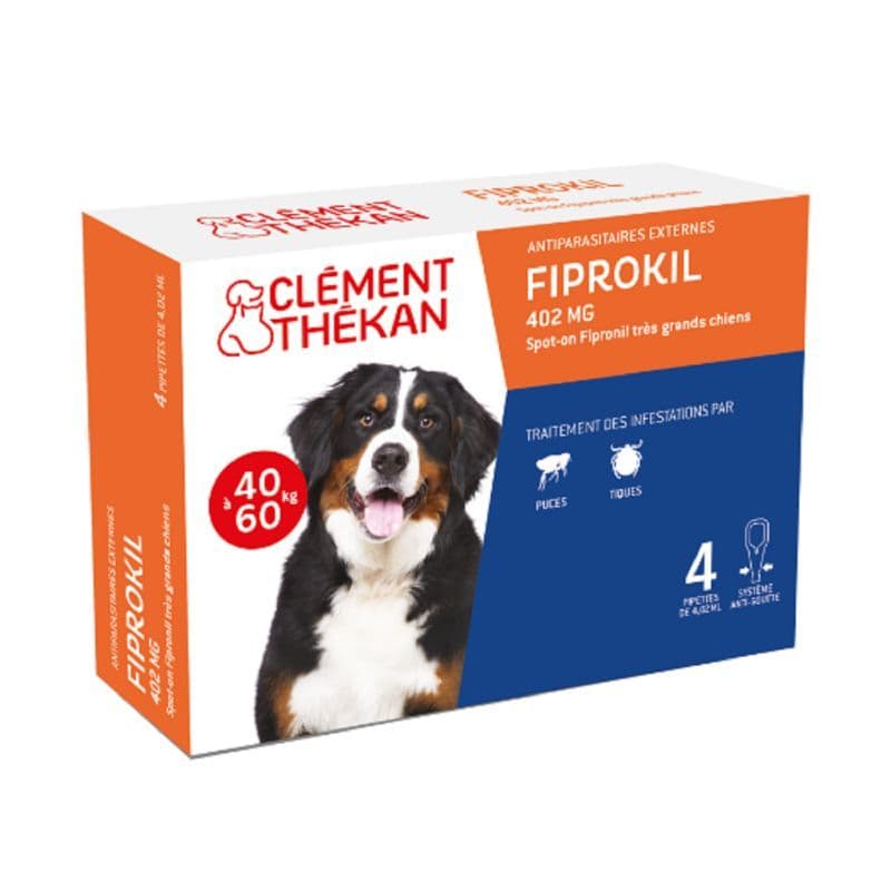 Clement Thekan Fiprokil Spot On Chien 40/60kg X4 — Pharmacie Dehaene