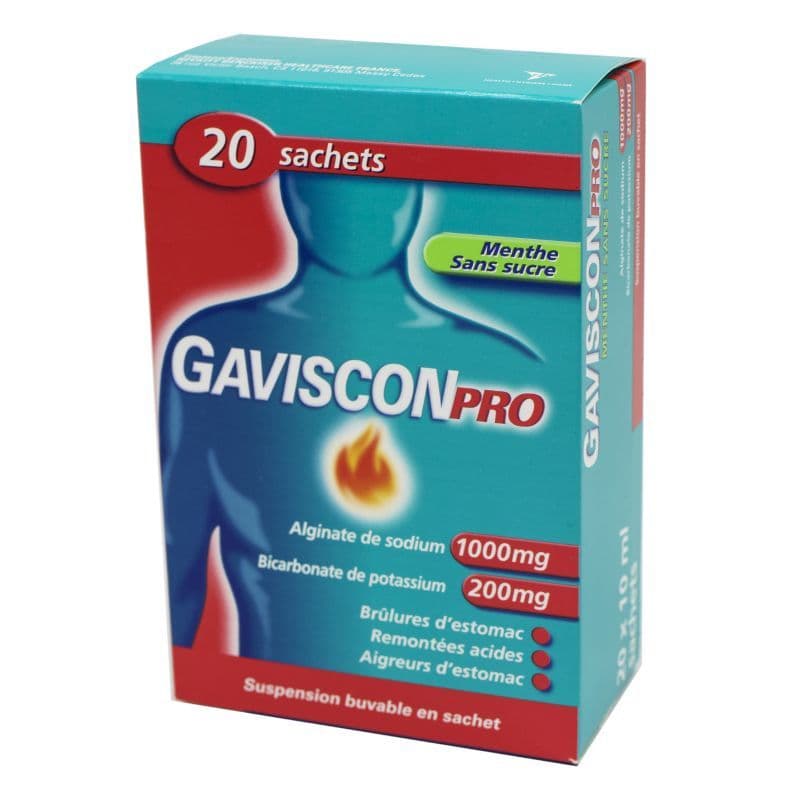 GAVISCONPRO MENTHE SACHET 10ML 20 — Pharmacie Belgrand Tenon