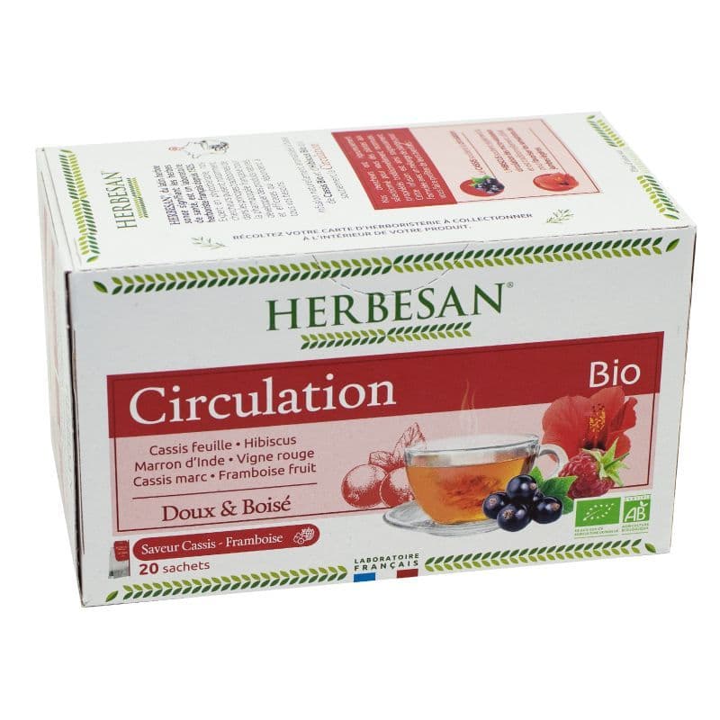 Herbesan infusion bio hibiscus cassis circu inf 20 — Pharmacie Du Vieil Abreuvoir