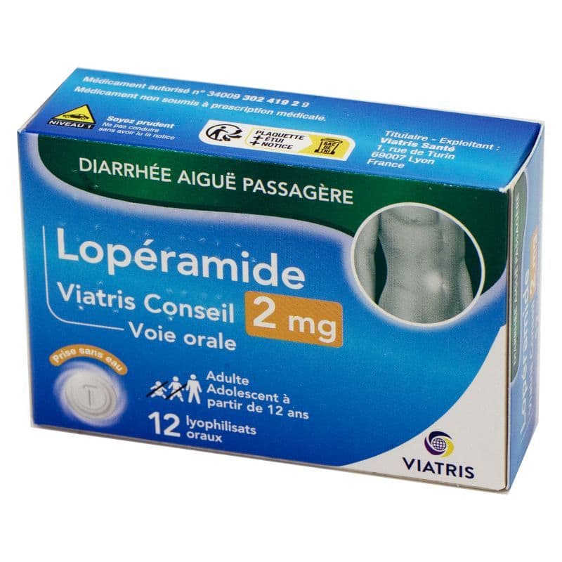 LOPERAMIDE VTS CONSEIL 2MG LYOC 12 — Pharmacie Pharmagreen Boucicaut