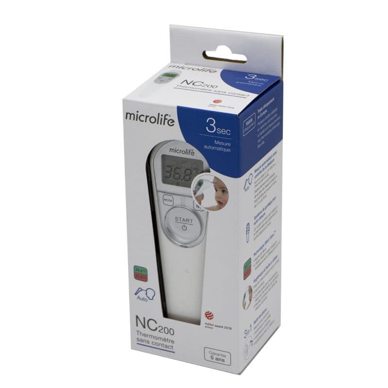 MICROLIFE NC200 THERMO FRONT — Pharmacie Apothical Carré Sénart