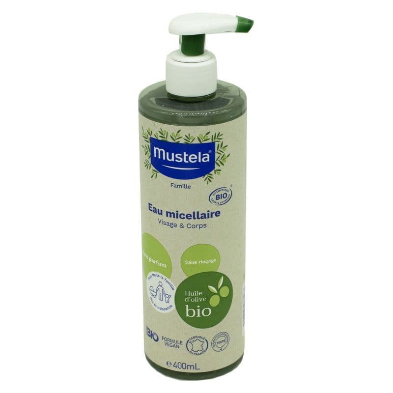 MUSTELA BIO EAU MICEL S/RINC 400ML — Pharmacie Monge