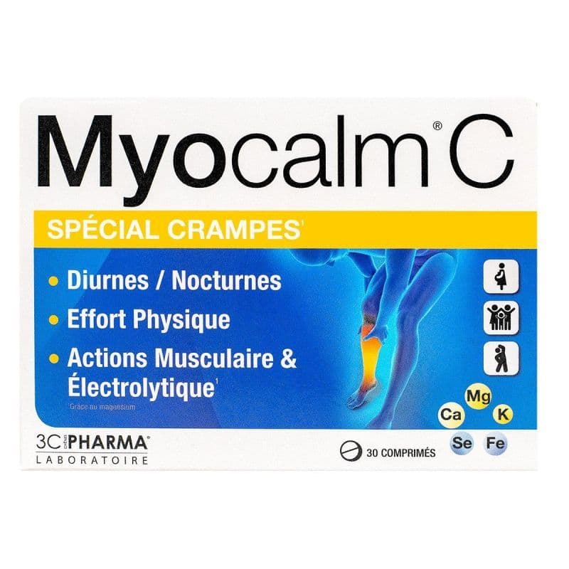 3C PHARMA MYOCALM C-CRAMP CPR 30 — Pharmacie Pharmavance Gambetta